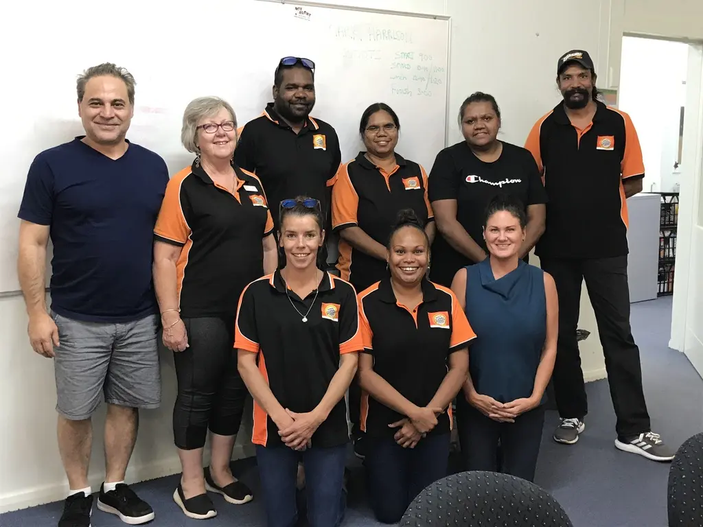 Sam Cutri with a community education team