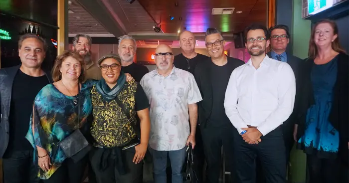 Sam Cutri with fellow members of the West Australian Music board